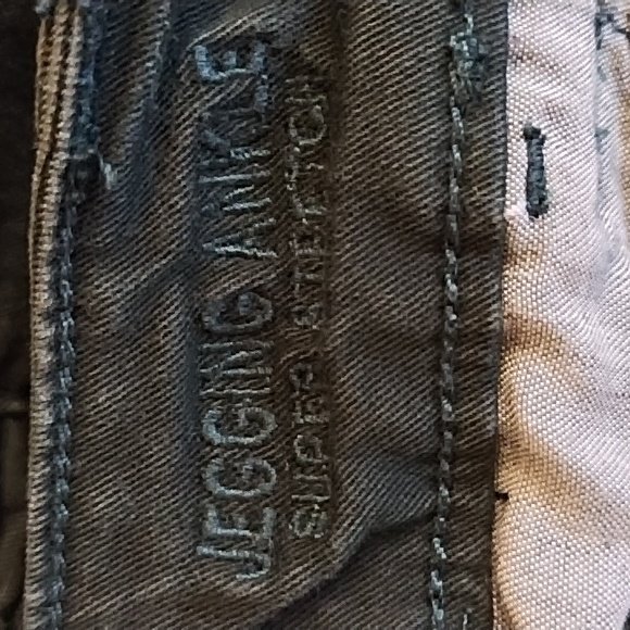 AEO Black Skinny Moto Style Ankle Jeggings W/ Ankle Zippers, Size 14 - Picture 11 of 13